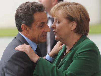 Frankreichs Präsident Nicolas Sarkozy und Bundeskanzlerin Angela Merkel. Nicolas Sarkozy und Angela Merkel
