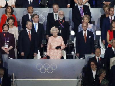 Die Queen hatte schon bei der Eröffnungsfeier die Hauptrolle inne. Foto: Dennis M. Sabangan Hauptrolle