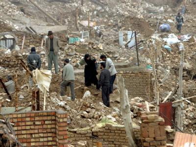 Bereits im Februar 2005 erschütterte ein Erdbeben den Süd-Osten Irans. Diesmal bebte die Erde in der Hafenstadt Bandar Abbas. (Archivbild 24.2 2005) Erdbeben in Iran