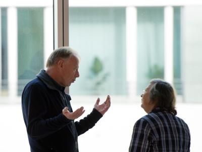 Die Grünen Jürgen Trittin und Bärbel Höhn sind der Meinung, dass die SPD auch mit den Linken reden sollte. Foto: Soeren Stache Trittin und Höhn