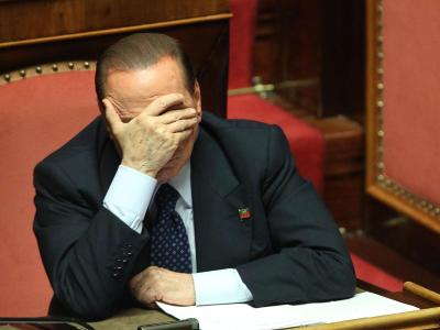 Der frühere italienische Regierungschefs Berlusconi während einer Sitzung des Senates. Foto: Alessandro Di Meo/Archiv Silvio Berlusconi