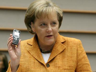 Angela Merkel im Jahr 2007 im EU-Parlament. Foto: Eric Vidal Merkel