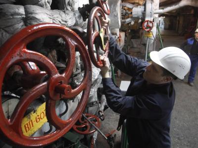 Wenn die Regierung in Kiew nicht bald das Gas aus Russland zahlt, will Gazprom nur noch gegen Vorkasse liefern. Foto: Viktor Shevchenko Gaskraftwerk in Kiew