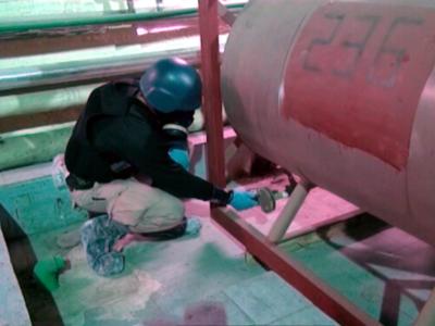 An keinem der von Syrien gemeldeten Standorte können laut UN noch Chemiewaffen hergestellt werden. Foto: Syrian Television OPCW-Team