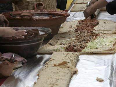 Riesen-Taco in Mexico City: Es gibt in Mexiko prozentual mehr Übergewichtige als in den USA. Foto: Mario Guzmán Riesen-Taco