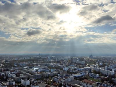 Herbstsonne über Leipzig. Foto: Jan Woitas Leipzig