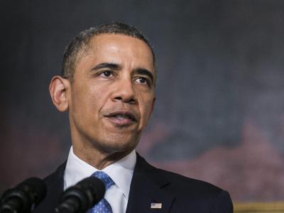 US-Präsident Obama während eines Statements zur Einigung von Genf. Foto: T.J. Kirkpatrick US-Präsident Obama