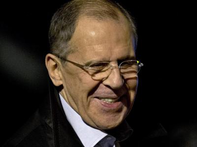 Russlands Außenminister Lawrow bei seiner Ankunft in Genf. Auch Moskau ist mit der Einigung zufrieden. Foto: Martial Trezzini Minister Lawrow