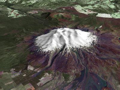 Bei einem Ausflug zum höchsten Berg der Nordinsel Neuseelands, dem fast 3000 Meter hohen Vulkan Ruapehu, stürzte ein 19-jähriger Deutscher und verletzte sich schwer. Foto: NASA Mount Ruapehu