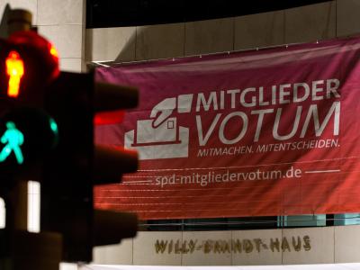 «Das Herz sagt Nein»: Wie entscheidet die SPD-Basis? Foto: Soeren Stache Mitgliedervotum