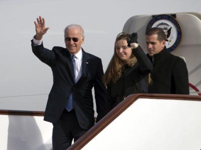 US-Vizepräsident Joe Biden bei seiner Ankunft in Peking. Foto: Ng Han Guan Joe Biden