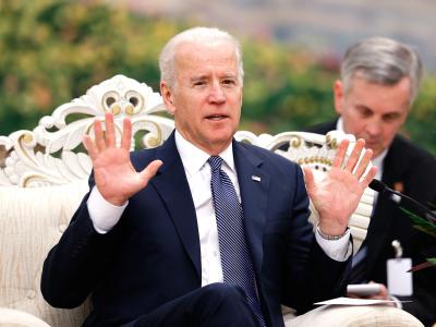 Joe Biden zu Beginn seiner China-Reise in der Biden in China