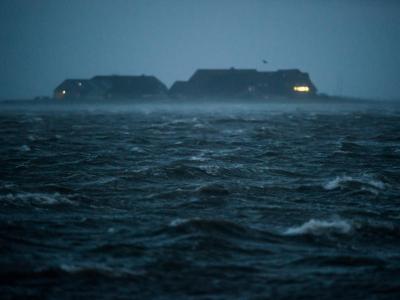 «Landunter» auf Hallig Langeneß. Foto: Maja Hitij Landunter