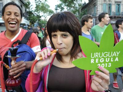 Uruguay hat den begrenzten Handel mit Marihuana legalisiert. Foto: Sandro Pereyra Legalisierungs-Demo