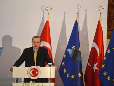 Der türkische Ministerpräsident Erdogan sprach von einem «Meilenstein». Foto: Volkan Furuncu Ankara