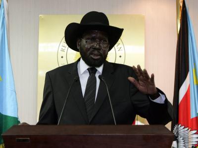 Hintergrund der Unruhen im Südsudan ist ein Machtkampf von Präsident Salva Kiir mit seinem entlassenen Stellvertreter Riek Machar. Foto: Phillip Dihl/Archiv Salva Kiir