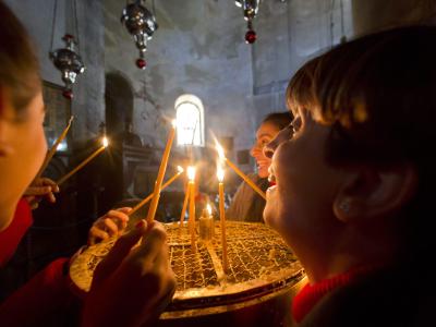 Die Geburtskirche in Bethlehem ist eine der ältesten Kirchen weltweit. Foto: Jim Hollander In der Geburtskirche