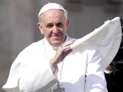 Papst Franziskus hinterließ eine Botschaft auf dem Anrufbeantworter: «Was treiben wohl die Nonnen, dass sie nicht rangehen können?». Foto: Claudio Peri/Archiv Papst Franziskus
