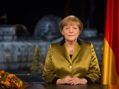 Beim Langlaufski hat sich die Kanzlerin am Becken verletzt. Foto: David Gannon/Archiv Angela Merkel