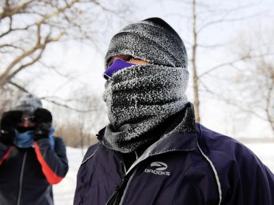 In Minneapolis ist Vermummung angezeigt. Foto: Craig Lassig Vermummt