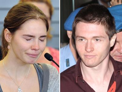 Die Archiv-Bild-Kombo zeigt Amanda Knox und ihren Ex-Freund Raffaele Sollecito. Fotos: Dan Levine/Pietro Crocchioni Foto: Levine;Crocchioni Amanda Knox und Raffaele Sollecito