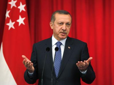 Der türkische Premier Erdogan kämpft um die Macht im Land. Foto: How Hwee Young Erdogan