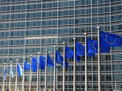 In der Diskussion um angebliche Armutszuwanderung bemüht sich die EU-Kommission um mehr Klarheit. Foto: Olivier Hoslet EU-Flaggen