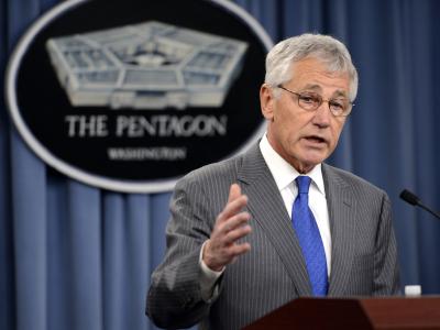 Dutzende US-Soldaten sollen bei einem Leistungstest geschummelt haben. Pentagon-Chef Hagel zeigt sich verärgert. Foto: Shawn Thew Chuck Hagel