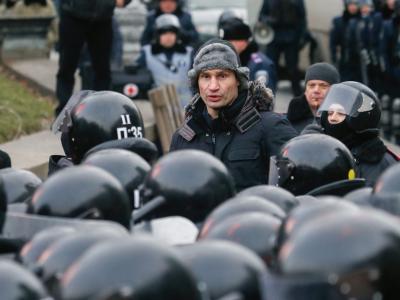 Oppositionspolitiker Klitschko handelte mit dem Staatsoberhaupt eine Kommission zur Beilegung der Krise aus.Foto: Sergey Dolzhenko Vitali Klitschko