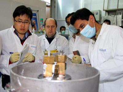 IAEA-Team in der Anlage zur Urananreicherung im iranischen Natanz. Foto: Kazem Ghane IAEA-Team in Natanz