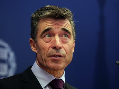 NATO-Generalseketär Anders Fogh Rasmussen ruft die Konfliktparteien zu Zurückhaltung auf. Foto: Simela Pantzartzi Rasmussen