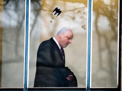 Olaf Glaeseker, ehemaliger Sprecher von Ex-Bundespräsident Wulff, im Landgericht Hannover. Foto: Julian Stratenschulte Olaf Glaeseker