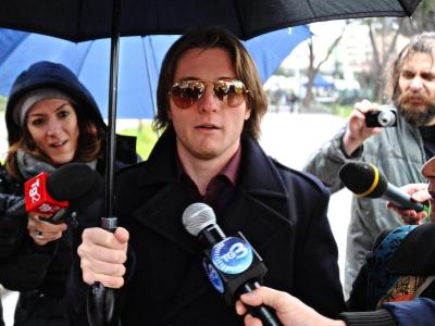 Der zusammen mit Amanda Knox verurteilte Italiener Raffaele Sollecito wurde am Freitag nahe der Grenze zu Slowenien und Österreich aufgegriffen. Foto: Maurizio Degl' Innocenti Raffaele Sollecito