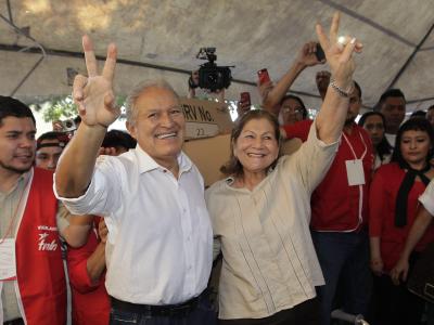 Salvador Sánchez Cerén, gilt als Favorit. Foto: Roberto Escobar Favorit