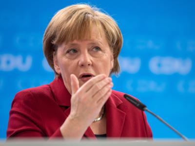 Bundeskanzlerin Angela Merkel bei der Klausurtagung des CDU-Bundesvorstandes in Erfurt. Foto: Michael Reichel Merkel auf CDU-Klausurtagung