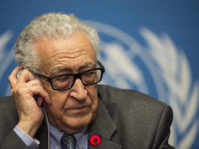 Vor der zweiten, von UN-Vermittler Lakhdar Brahimi geleiteten Verhandlungsrunde hält sich der Optimismus in Grenzen. Foto: Jean-Christophe Bott Lakhdar Brahimi