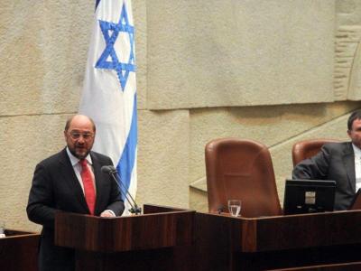 Schulz sprach im israelischen Parlament auf Deutsch. Foto: Knesset Spokesman Office Martin Schulz in der Knesset