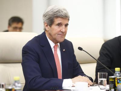 US-Außenminister John Kerry bei Gesprächen in Peking. Foto: Diego Azubel Kerry in China