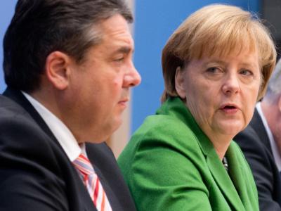 «Die Bundeskanzlerin hat volles Vertrauen in ihren Stellvertreter und den Wirtschaftsminister»: Kanzlerin Merkel und ihr Vize Gabriel. Foto: Kay Nietfeld/Archiv GroKo
