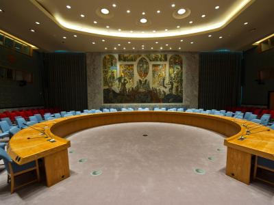 Seit drei Jahren werden Menschen in Syrien getötet - der UN-Sicherheitsrat ist dennoch bislang fast stumm geblieben. Foto: Tim Brakemeier Sitzungssaal
