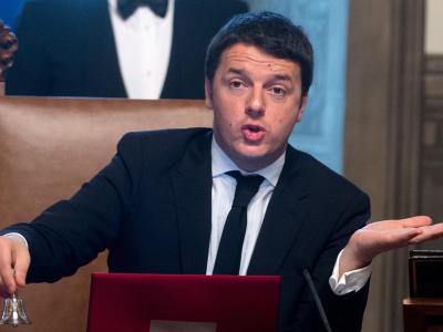 Bekannt ist als «der Verschrotter», weil er die alte Politikerkaste abschaffen will: Der neue Premier in Italien, Matteo Renzi. Foto: Claudio Peri Renzi
