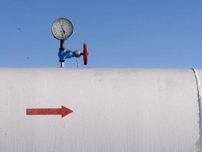 Gas-Messstation einer Pipeline nahe Kiew. Foto: Sergey Dolzhenko Pipeline nahe Kiew