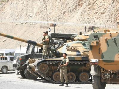 Türkisch-syrische Grenze: Die Dschihadisten-Miliz ISIS zieht sich offenbar aus dem Gebiet zurück. Foto: Ana/Archiv Türkisch-syrische Grenze