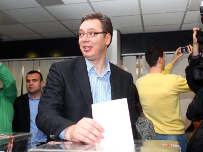 Aleksandar Vucic hat in Serbien die absolute Mehrheit erreicht. Foto: Koca Sulejmanovic Vucic