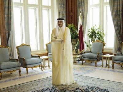 Der Emir von Katar, Scheich Tamim bin Hamad Al-Thani. Foto: Brendan Smialowski Emir Scheich Tamim bin Hamad Al-Thani