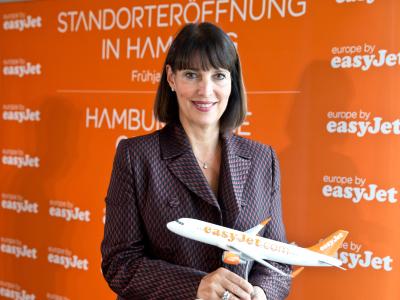 Der britische Billigflieger Easyjet verliert mitten im Brexit-Wirbel seine Chefin Carolyn McCall an den Fernsehsender ITV. Foto: Carolyn McCall Easyjet-Chefin Carolyn McCall