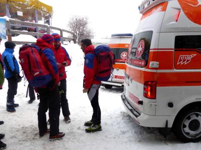 Rettungskräfte in St. Valentin in Südtirol. Foto: Walter Wegmann Lawinenunglück in Südtirol