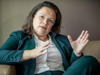Nach dem Fiasko mit Martin Schulz soll Andrea Nahles nun für den Generationswechsel bei der SPD stehen. Foto: Michael Kappeler/Archiv Andrea Nahles