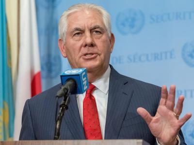 «Ende der großen Kampfoperationen bedeutet nicht, dass wir die dauerhafte Niederlage des IS erreicht haben»: Rex Tillerson. Foto: Albin Lohr-Jones/Pacific Press/ZUMA Wire Tillerson