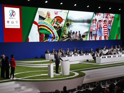 Die Trio-Bewerbung von USA, Mexiko und Kanada hat sich als Ausrichter für die WM 2026 durchgesetzt. Ausrichter 2026